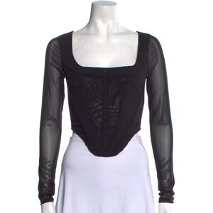 Miaou black corset top